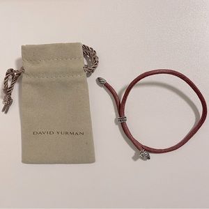 David Yurman Burgundy Refined Cord Bracelet